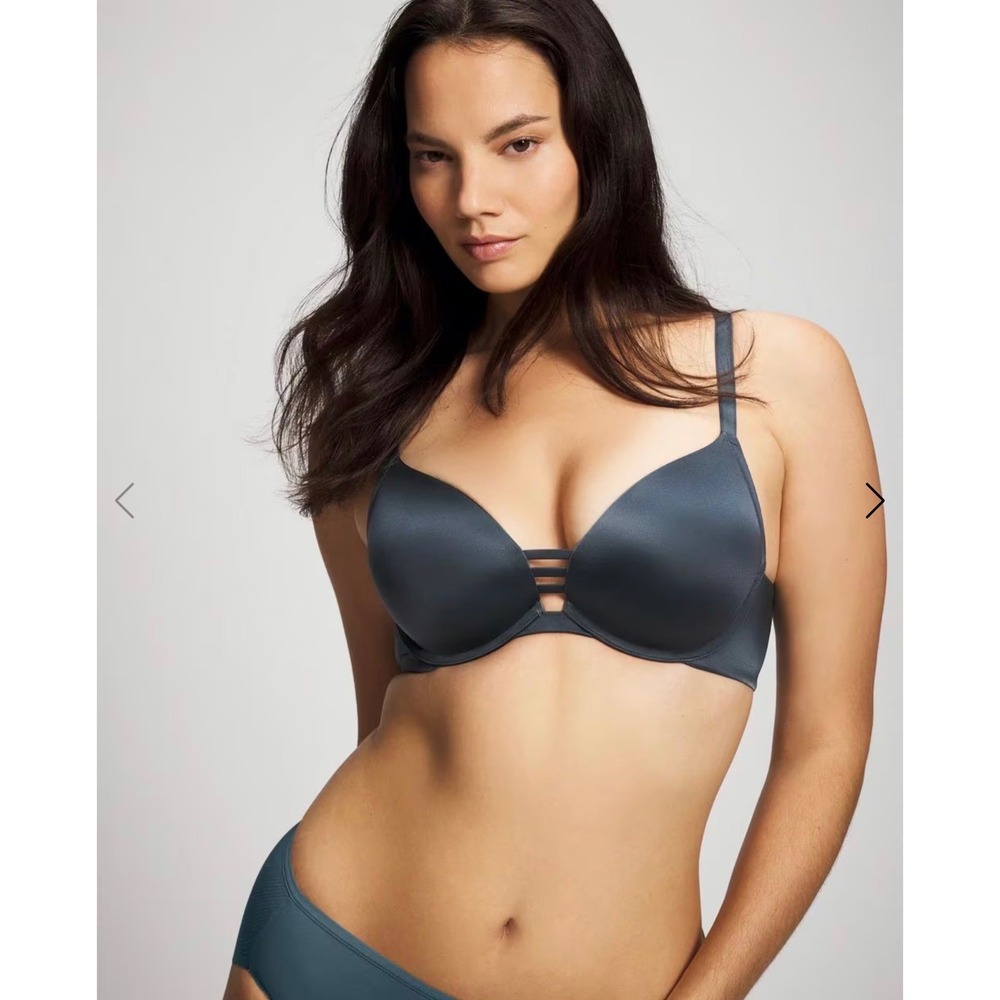 Soma Stunning Support Push Up Bra 36DD Petrol Blue Smooth T-Shirt Bra NWT